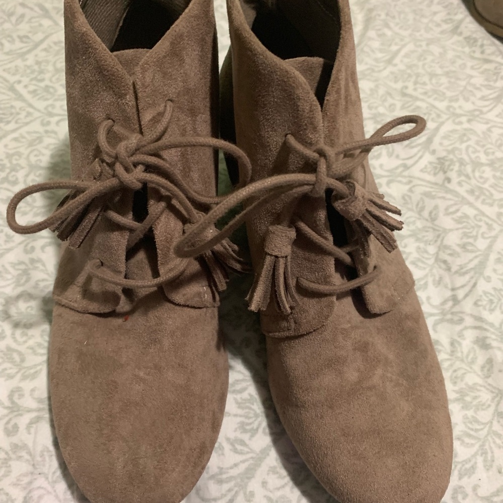Wedge booties